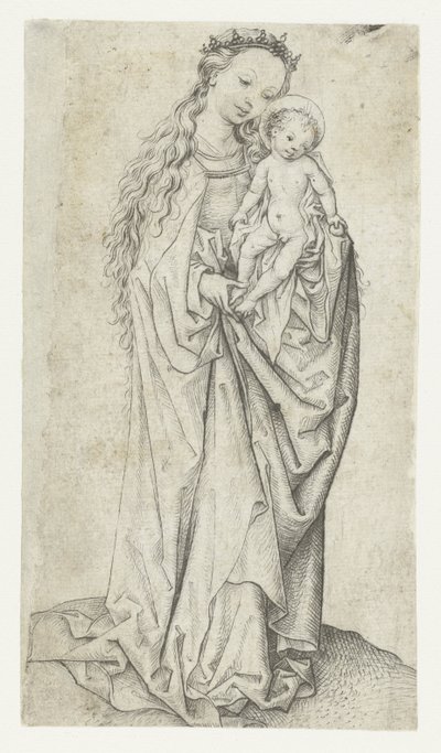 Madonna in piedi e bambino con mela da Meester van het Amsterdamse Kabinet
