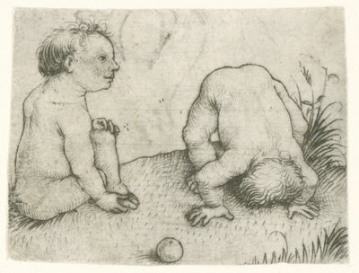 Due bambini che giocano (Bambini che giocano) da Meester van het Amsterdamse Kabinet