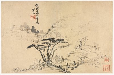 Paesaggi in Vari Stili dopo i Vecchi Maestri da Mei Qing