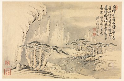 Paesaggi in vari stili dopo i vecchi maestri da Mei Qing