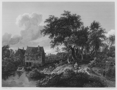 Il vecchio mulino (dalla collezione reale) da Meindert (after) Hobbema