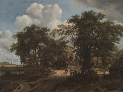 Un cottage nel bosco, c.1662 da Meindert Hobbema