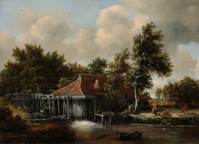 Un mulino ad acqua da Meindert Hobbema