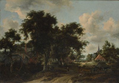 Ingresso a un villaggio da Meindert Hobbema