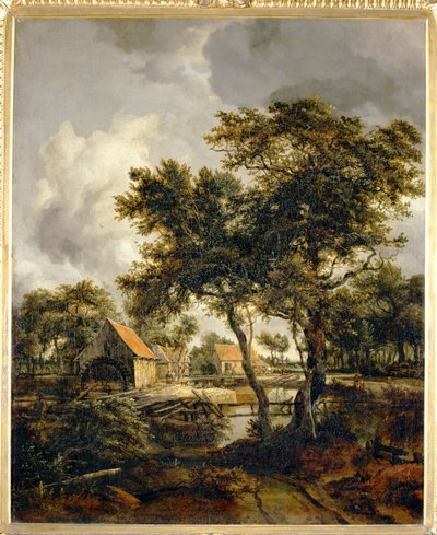 Le Moulin a eau - il mulino ad acqua ... da Meindert Hobbema