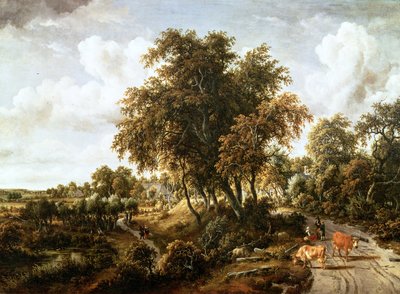 Strada sulla diga da Meindert Hobbema
