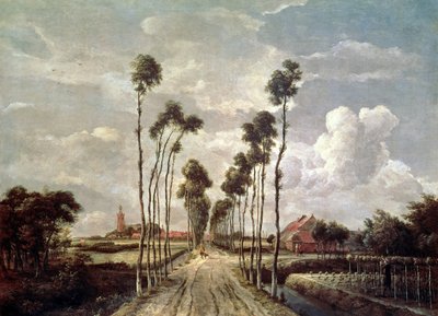 Il viale a Middelharnis da Meindert Hobbema