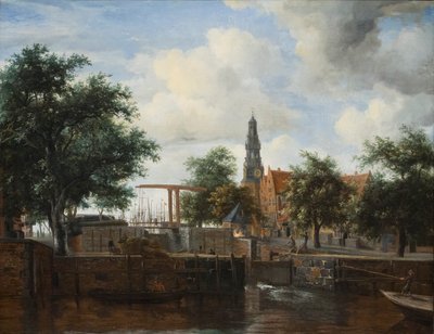La chiusa di Haarlem, Amsterdam, c.1663-35 da Meindert Hobbema