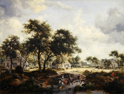 Paesaggio boscoso da Meindert Hobbema