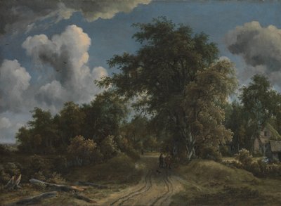 Strada nel Bosco da Meindert Hobbema