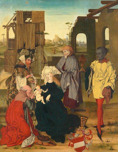 Adorazione dei Magi da Meister der Anbetung mit dem Bindenschild