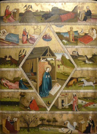 Difesa della dottrina della verginità immacolata della Madre di Dio da Meister der Ottobeurer Marientafel