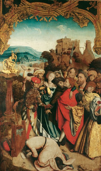 Martirio dei santi Cantius, Cantianus e Cantianilla (interno); Resurrezione di Cristo (esterno) da Meister des Krainburger Altars