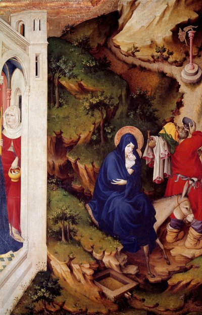 La fuga in Egitto (dettaglio) da Melchior Broederlam