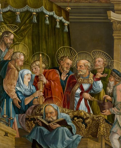 Tedesco: Der Tod der Maria Il letto di morte di Maria da Melchior Feselen