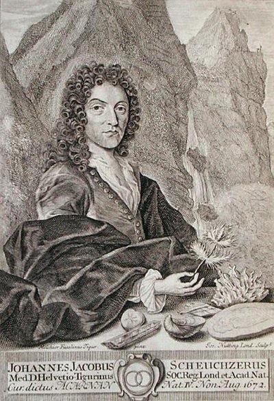Ritratto di Johann Jacob Scheuchzeri, frontespizio di 