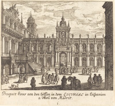 Escorial, Spagna da Melchior Küsel after Johann Wilhelm Baur