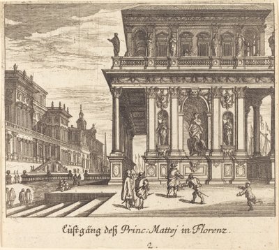 Palazzo, Firenze da Melchior Küsel after Johann Wilhelm Baur