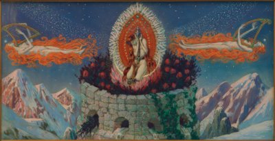 Sacro monte con le quattro sorgenti dei fiumi della vita da Melchior Lechter