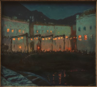 Festa popolare notturna al Lago di Garda da Melchior Lechter