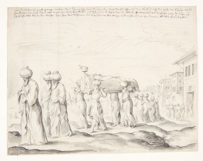 Un Corteo Funebre Turco da Melchior Lorck