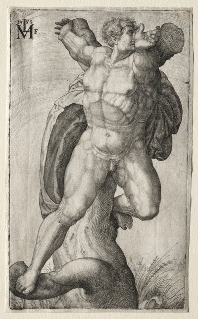 Uomo crocifisso da Melchior Lorck