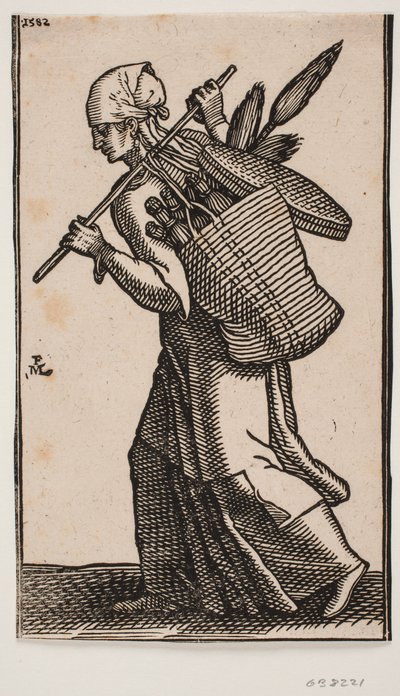 Venditore di scope da Melchior Lorck