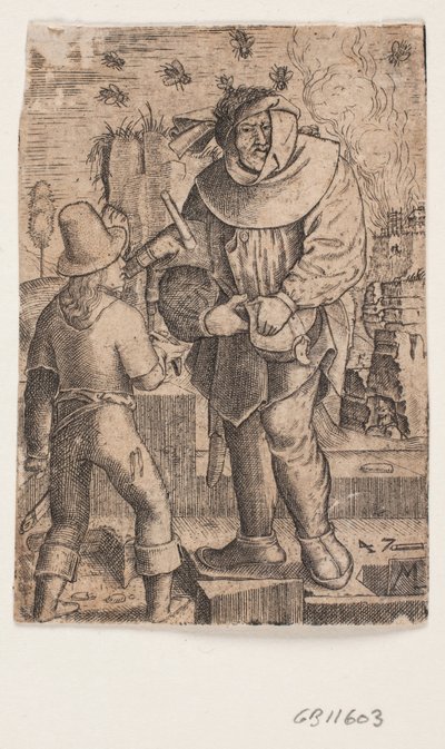 Uomo con la cornamusa da Melchior Lorck