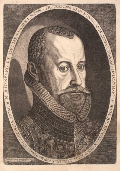 Ritratto del re Federico II da Melchior Lorck