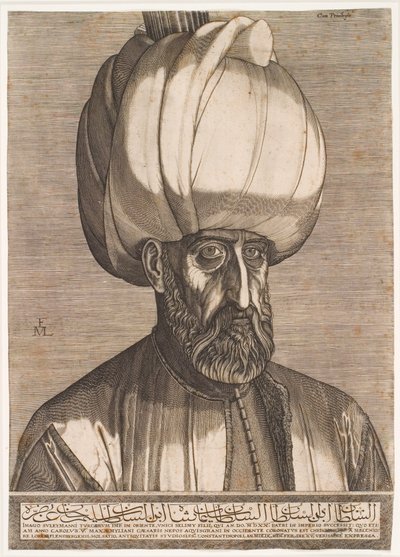 Ritratto del sultano Solimano il Magnifico da Melchior Lorck