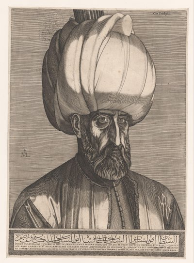 Ritratto del sultano Solimano I da Melchior Lorck