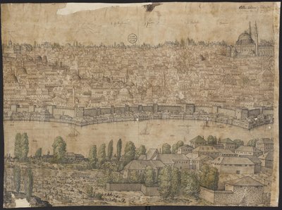 Prospettiva di Costantinopoli, Foglio 14, Melchior Lorck, 1559 da Melchior Lorck