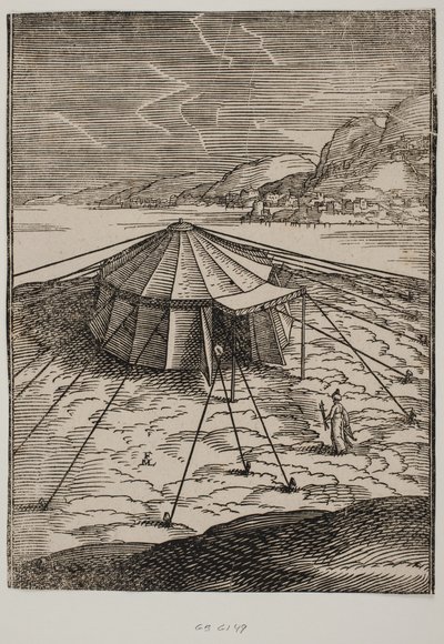 Tenda militare turca da Melchior Lorck