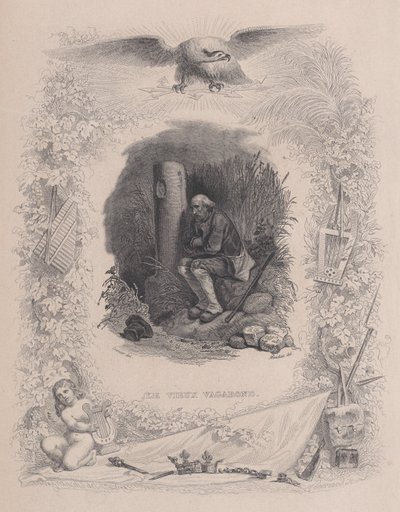 Il vecchio vagabondo, dalle Opere Complete di Béranger, 1829 da Melchior Peronard