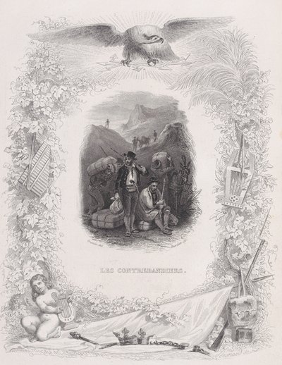 I contrabbandieri, da Le canzoni di Béranger, 1829 da Melchior Peronard