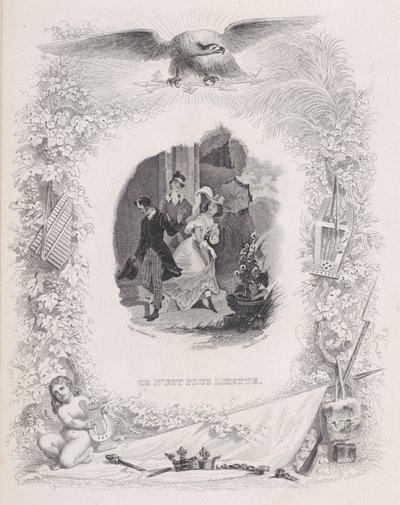 Non è più Lisette, da Le Canzoni di Béranger, 1829. Creatori: Melchior Péronard, Auguste Blanchard I da Melchior Péronard, Auguste Blanchard I