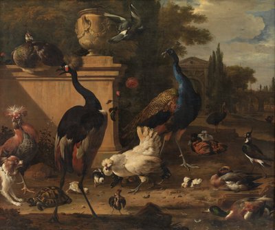 Corsa delle galline in un maniero da Melchior d