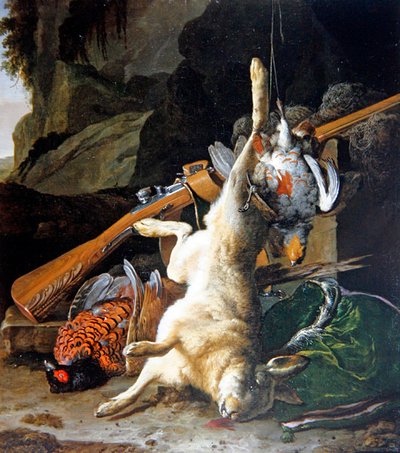 Natura morta di selvaggina morta da Melchior de Hondecoeter