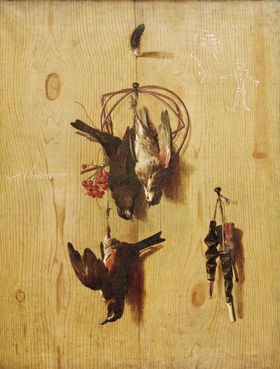Uccelli morti da Melchior de Hondecoeter