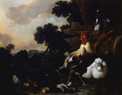 Pollaio, seconda metà del XVII secolo, di Melchior d