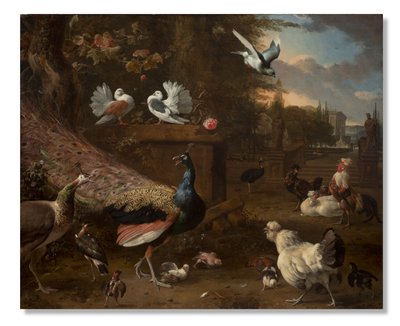 Menagerie, c.1680 da Melchior de Hondecoeter