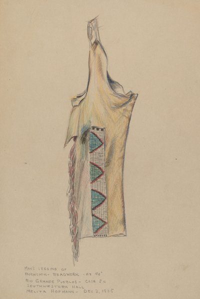 Ghette di pelle di daino con perline da Melita Hofmann