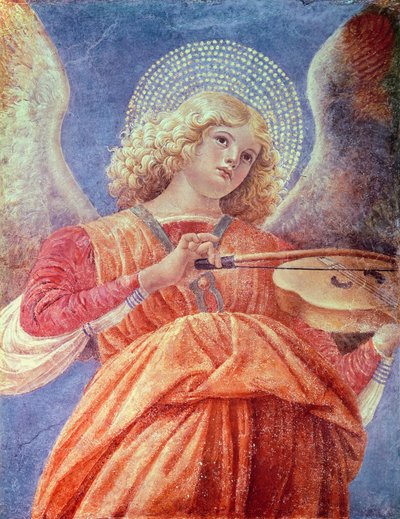 Angelo musicale con violino da Melozzo da Forli