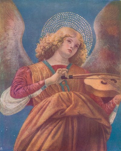 Angelo musicale con violino, affresco, XV secolo da Melozzo da Forli