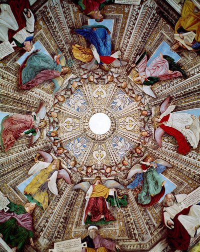 Rappresentazioni di Profeti e Angeli. Affresco di Melozzo da Forlì (Melozzo degli Ambrosi) (1438-1494) Cupola della Sacrestia di San Marco, Santuario di Santa Casa, Loreto da Melozzo da Forli