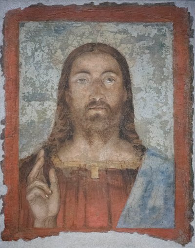 Salvator mundi, c.1476-80 (dettaglio) da Melozzo da Forli