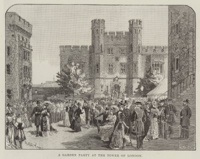 Una festa in giardino alla Torre di Londra da Melton Prior
