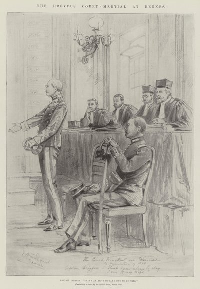 Il processo Dreyfus a Rennes da Melton Prior