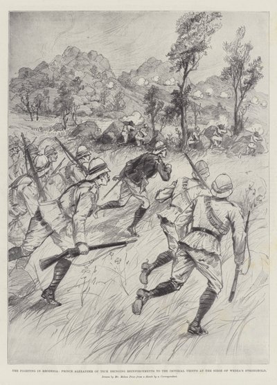 I combattimenti in Rhodesia, il principe Alessandro di Teck porta rinforzi alle truppe imperiali durante l