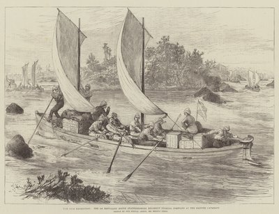 La Spedizione del Nilo, il 1º Battaglione del Reggimento South Staffordshire avanza al Cataratta di Hannek da Melton Prior